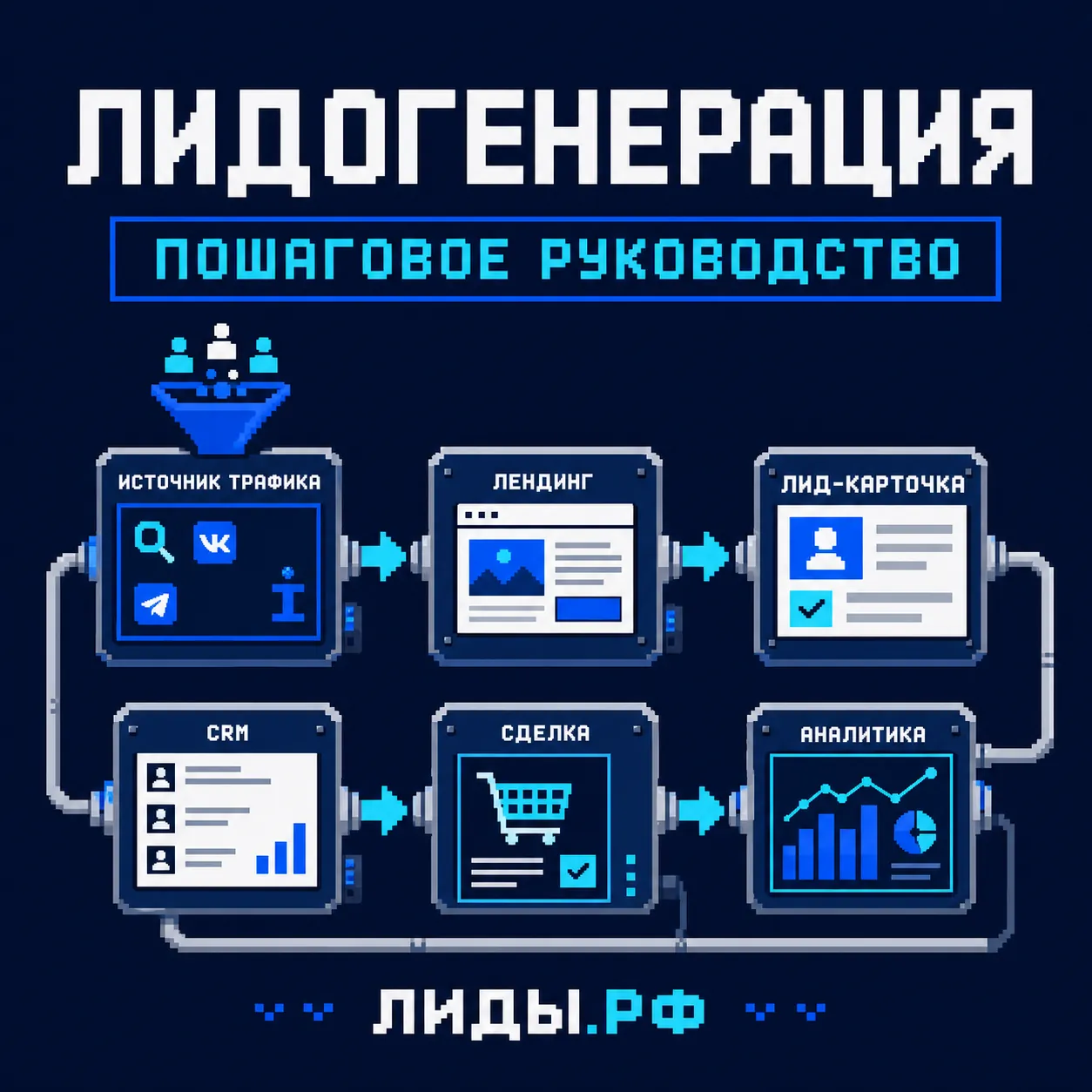 Лидогенерация: пошаговое руководство — обложка