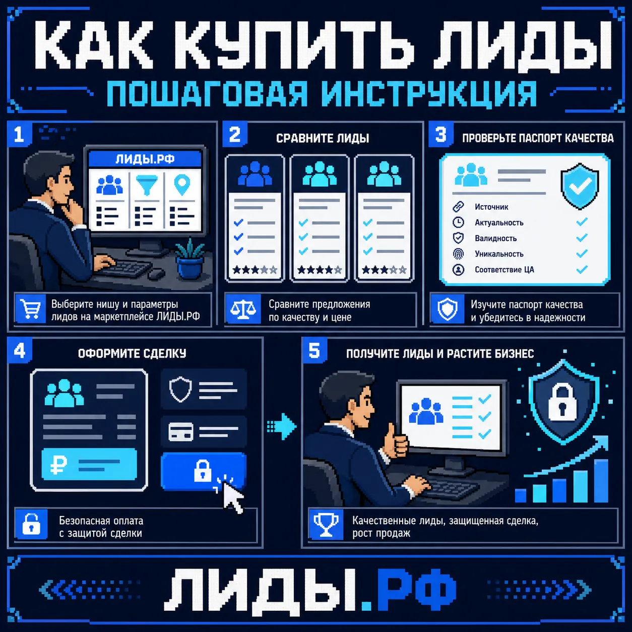 Как купить лиды: пошаговая инструкция — обложка