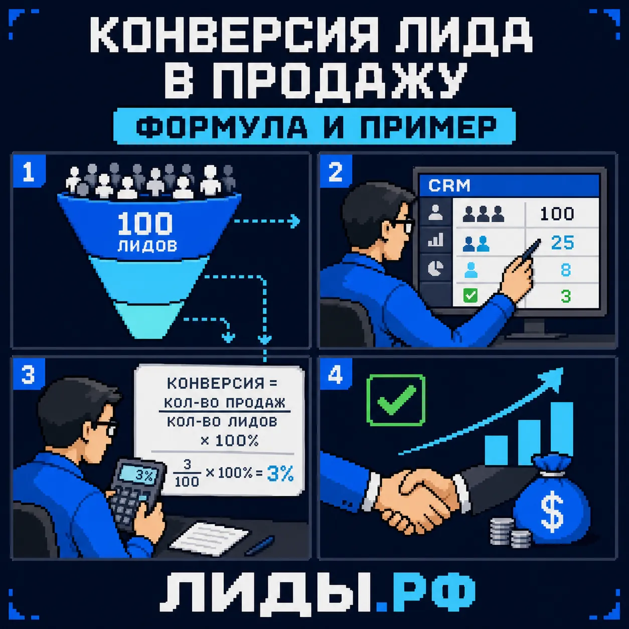 Конверсия лида в продажу — обложка