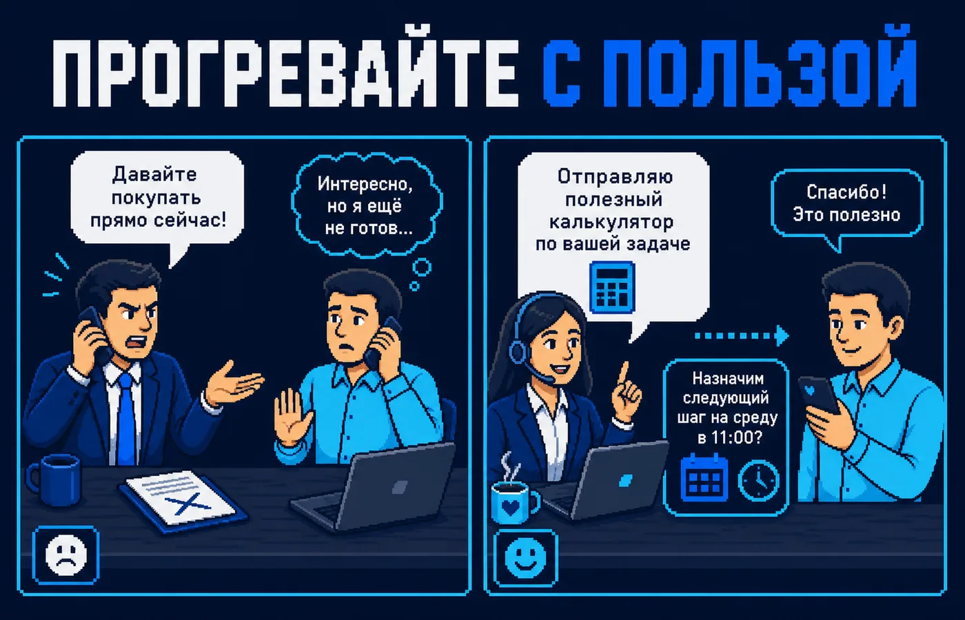 тёплые лиды: практический пример