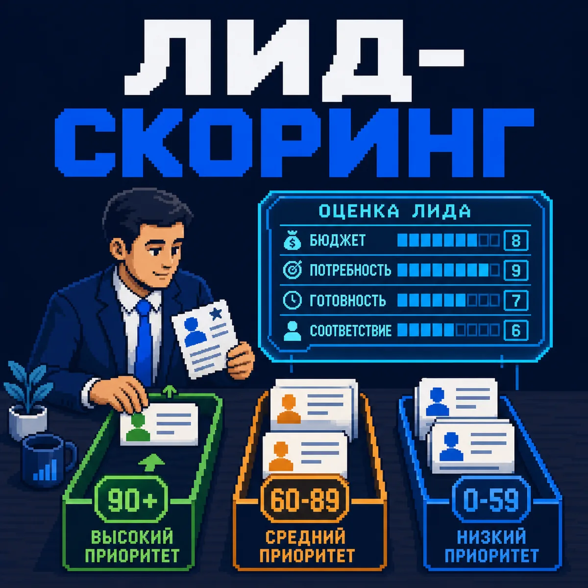Лид-скоринг: что это и как настроить оценку заявок — обложка