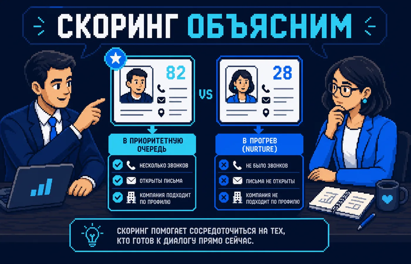 лид-скоринг: практический пример