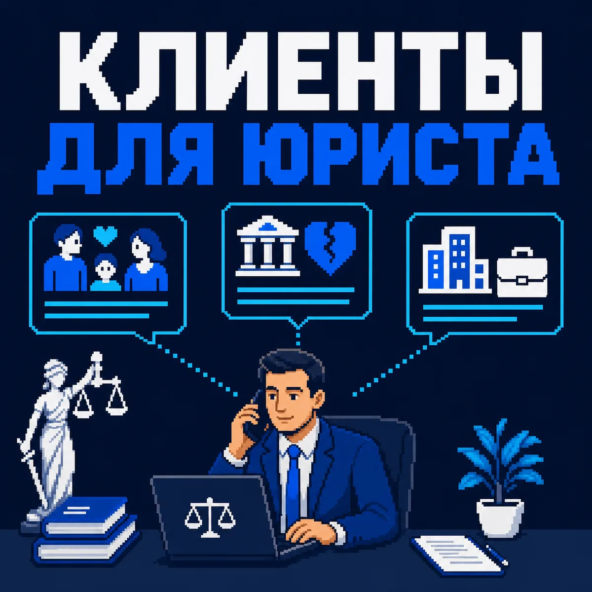 Как найти клиентов юристу: каналы, лиды и экономика привлечения — обложка