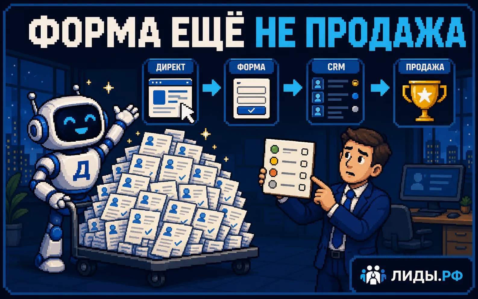 лиды на маркетинговые услуги: практический пример
