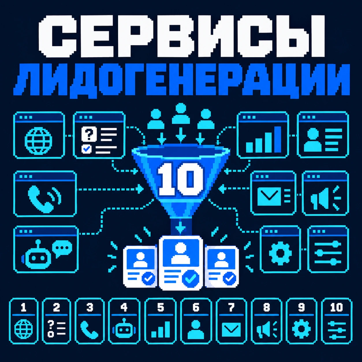 ТОП-10 российских сервисов лидогенерации — обложка