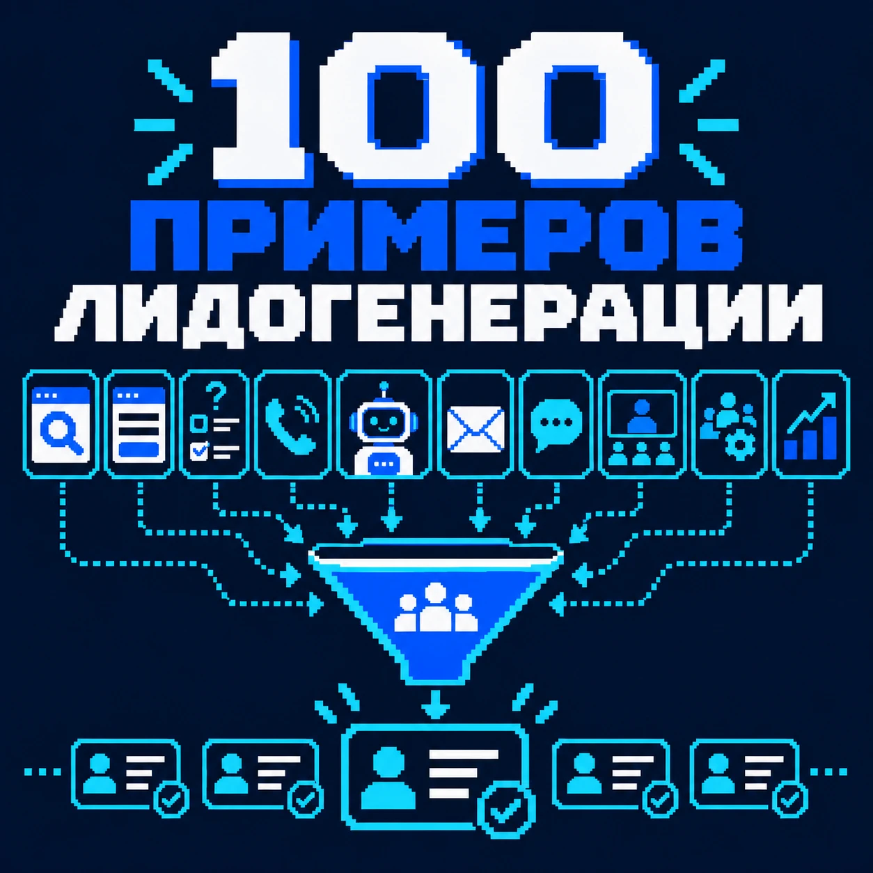ТОП-100 примеров лидогенерации для бизнеса — обложка