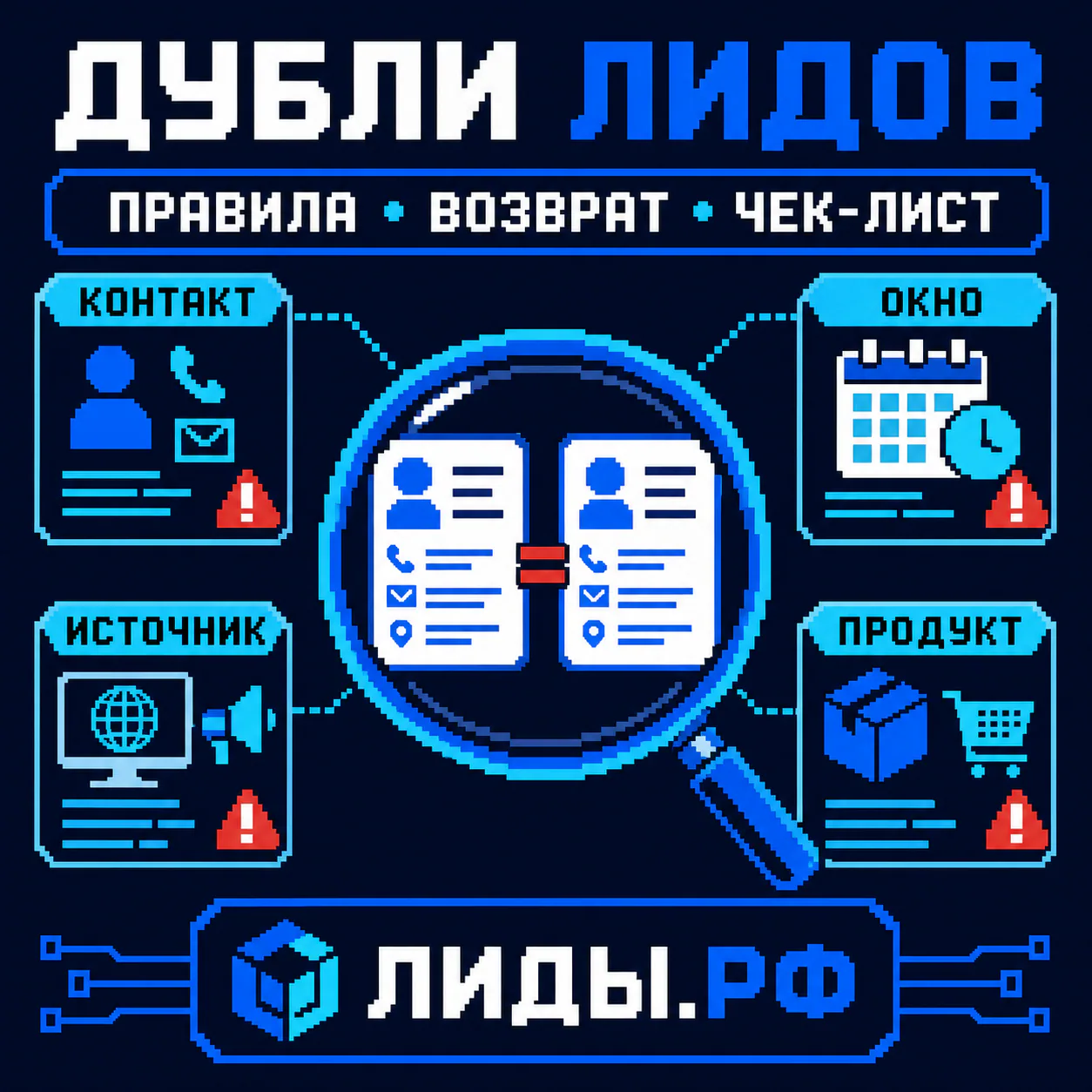 Дубли лидов и правила возврата: как договориться без споров — обложка